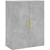 vidaXL Armoire murale gris béton 69,5x34x90 cm
