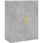 vidaXL Armoire murale gris béton 69,5x34x90 cm