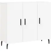 vidaXL Sideboard Blanc 90x34x80 cm Bois composite