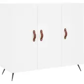 vidaXL Sideboard Blanc 90x34x80 cm Bois composite
