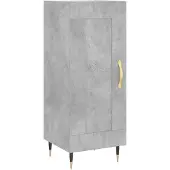 vidaXL Sideboard gris béton 34,5x34x90 cm Bois composite