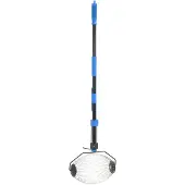 vidaXL Collecteur roulant bleu 127 cm acier