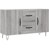 vidaXL Sideboard Gris Sonoma 100x36x60 cm Bois composite
