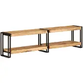 vidaXL Armoire TV 160x30x40 cm en bois massif de manguier