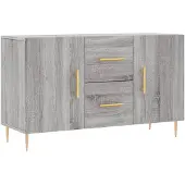 vidaXL Sideboard Gris Sonoma 100x36x60 cm Bois composite