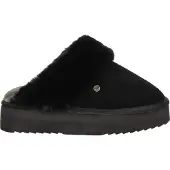 Warmbat Pantoufle 'Flurry Plateau' noir