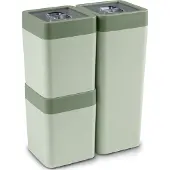 Sunware Set de bocaux Sigma pour la maison, 0,6 l + 1,4 l, vert