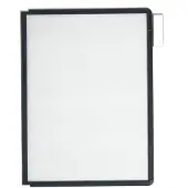 Sans marque Pochettes Sherpa pour système de présentation - format A4 - noir - 5 p