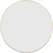 vidaXL Miroir mural Doré Ø 60 cm Rond