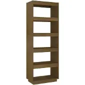 vidaXL Bibliothèque/Séparateur de pièce Marron miel 60x35x167 cm Pin