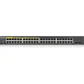 Zyxel GS1900-48HPv2, routeur Gigabit Ethernet administrable de couche 2 (10/100/1000) avec alimentation par Ethernet (PoE), noir