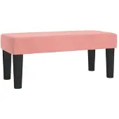 vidaXL Banc Rose 70x30x30 cm Velours