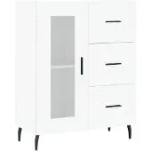 vidaXL Sideboard Blanc 69,5x34x90 cm Bois composite