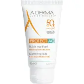 A-Derma Crème Solaire Fluide Matifiant Spf50+ 40ml