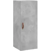 vidaXL Armoire murale gris béton 34,5x34x90 cm