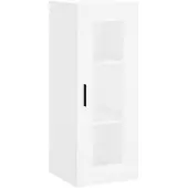 vidaXL Armoire murale blanc 34,5x34x90 cm