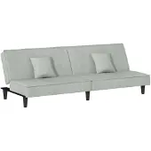 vidaXL Canapé-lit gris clair Velours