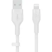 Belkin Cbl Scicone USB-A LTG 2M blc Blanc