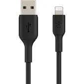 Belkin BOOST CHARGE - Câble Lightning - Lightning mâle pour USB mâle - 3 m - noir - pour Apple 10.5-inch iPad Pro; 12.9-inch iPad Pro (2nd generation); iPhone 11 11 Pro 11 Pro Max 8 XR XS XS Max