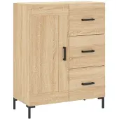 vidaXL Sideboard chêne Sonoma 69,5x34x90 cm Matériau dérivé du bois