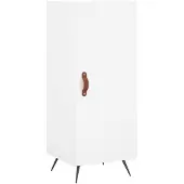vidaXL Sideboard Blanc 34,5x34x90 cm Bois composite
