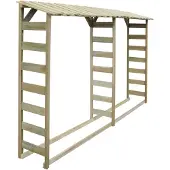 vidaXL Double abri de stockage du bois 300 x 44 x 176 cm Pin imprégné