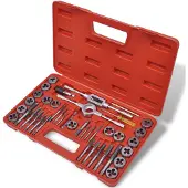 vidaXL Ensemble de tarauds et matrices 40 pcs