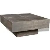 vidaXL Table basse marron foncé Carré Bois massif Mango