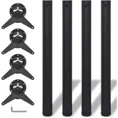 vidaXL 4x pied de table réglable en hauteur noir 710 mm