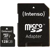 Intenso Micro Sdxc 128gb Class 10 Uhs-i Premium Memory Card Noir