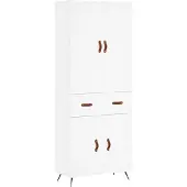 vidaXL Highboard blanc 69,5x34x180 cm Bois composite