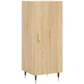 vidaXL Sideboard Chêne Sonoma 34,5x34x90 cm Matériau dérivé du bois