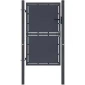 vidaXL Portail de jardin en acier 100 x 125 cm anthracite