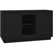 vidaXL Sideboard Noir 102x35x60 cm Bois composite