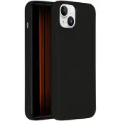 Accezz Coque Liquid Silicone avec MagSafe Apple iPhone 15 Plus - Noir