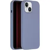 Accezz Coque Liquid Silicone Apple iPhone 15 - Lavender Gray