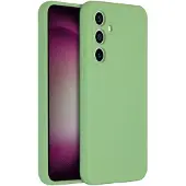 Accezz Coque Liquid Silicone Samsung Galaxy S23 FE - Vert