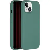 Accezz Coque Liquid Silicone Apple iPhone 15 - Vert foncé