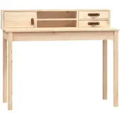 vidaXL Bureau 110x50x93 cm pin massif