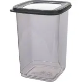Hermia Concept , BNMPOLYAS12-120, Boîtes à provisions, Set de boîtes de rangement (12 pièces), Gris, plastique, 6,5 x 6,5 x 13 cm