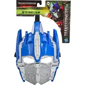 Hasbro F6545 Transformers Rise of the Beasts Optimus Prime Masque avec élastique réglable Costume de carnaval Autobots bleu argent 25 cm