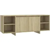 vidaXL Armoire TV Chêne Sonoma 130x35x50 cm Bois composite
