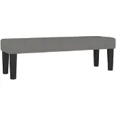 vidaXL Banc Gris foncé 100x30x30 cm Tissu