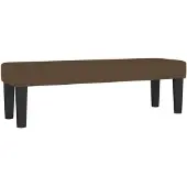 vidaXL Banc Marron foncé 100x30x30 cm Tissu