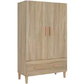 vidaXL Highboard chêne Sonoma 70x31x115 cm Matériau dérivé du bois