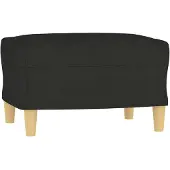 vidaXL Repose-pied Noir 60x50x41 cm Tissu