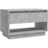 vidaXL Armoire TV gris béton 70x41x44 cm Bois composite
