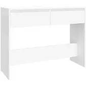 vidaXL Table console blanc 100x35x76,5 cm bois d'ingénierie