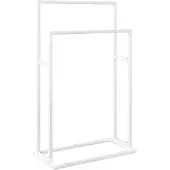 vidaXL Porte-serviettes sur pied Blanc 48x24x78,5 cm Fer