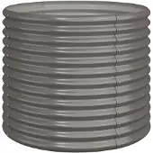 vidaXL Jardinière de jardin Acier galvanisé 80x80x68 cm Gris